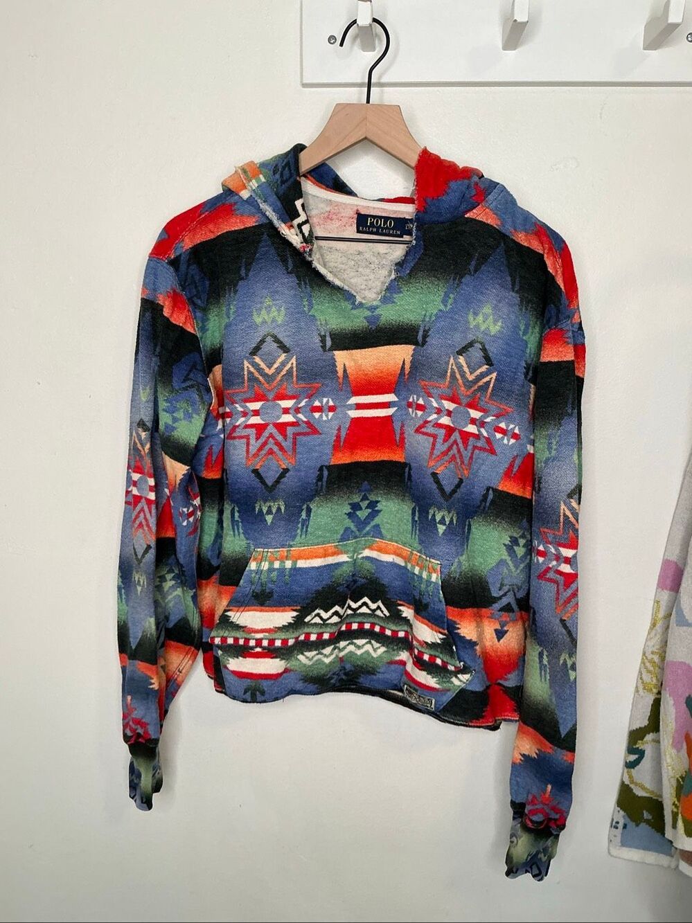 Polo Ralph Lauren Aztec Southwest Pattern Hoodie | Multi-Color in Large